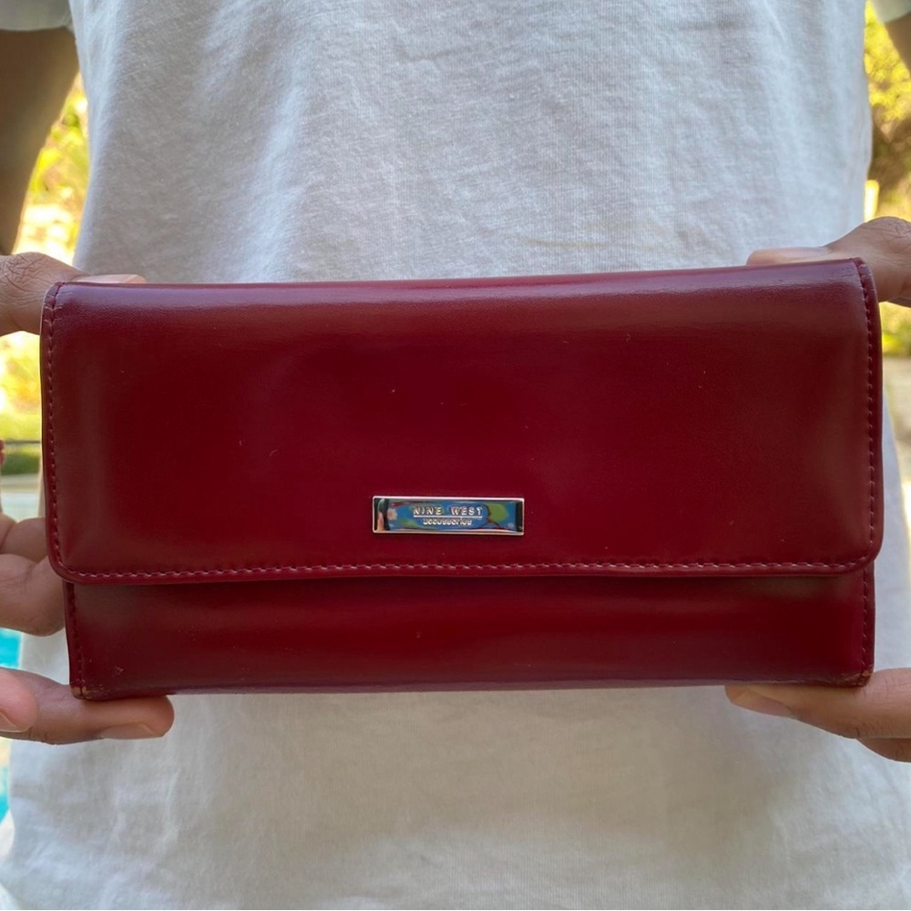 Nine West Red Leather Wallet